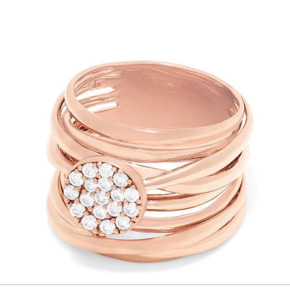 Effy Jewelry - 🔥 EFFY Rose Gold Diamond Stacked Ring Size 7